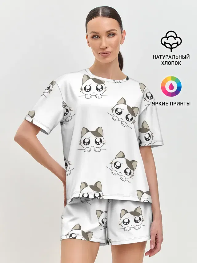 Женская пижама с шортами