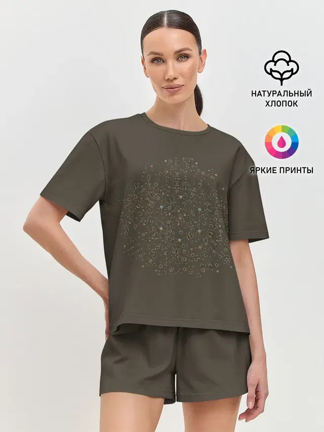 Женская пижама с шортами