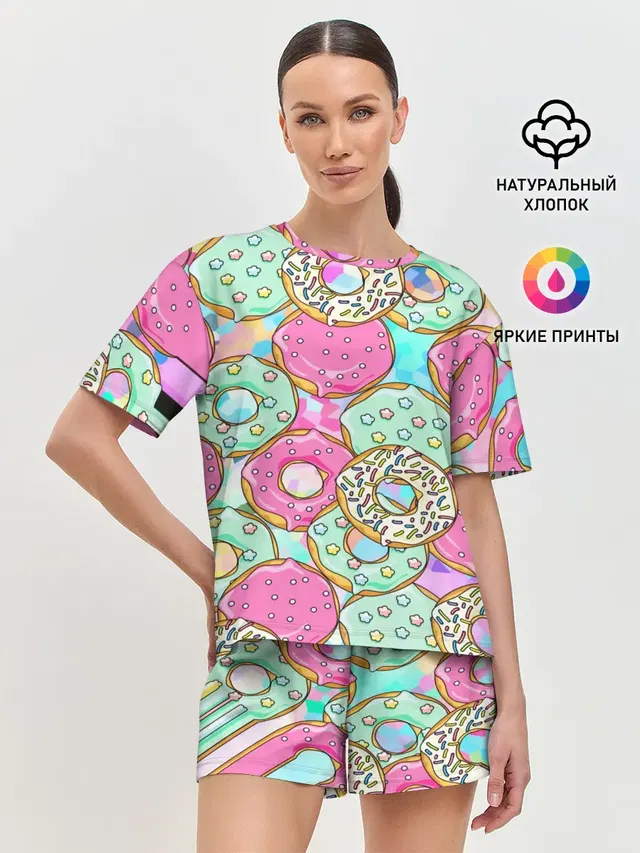 Женская пижама с шортами