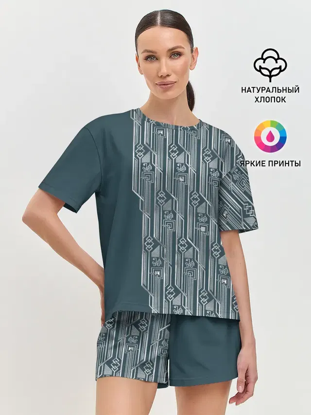 Женская пижама с шортами