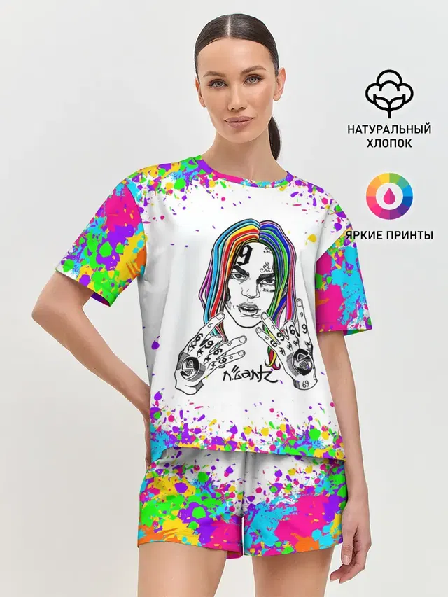 Женская пижама с шортами