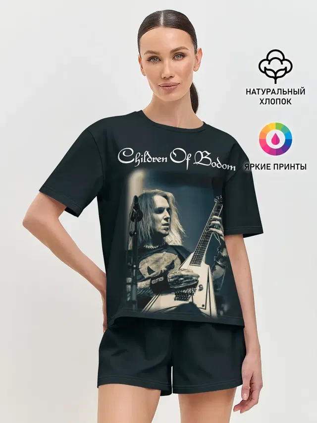 Женская пижама с шортами с принтом «Children of Bodom — Children of Bodom 20»