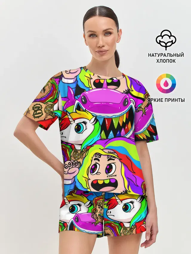 Женская пижама с шортами