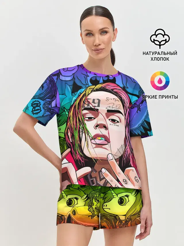 Женская пижама с шортами