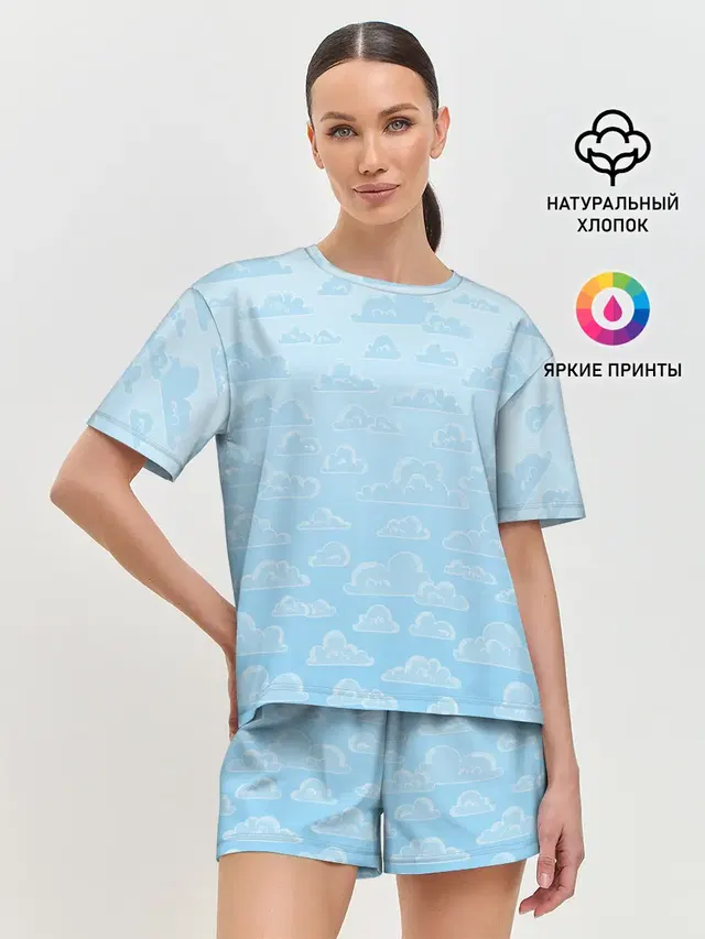 Женская пижама с шортами