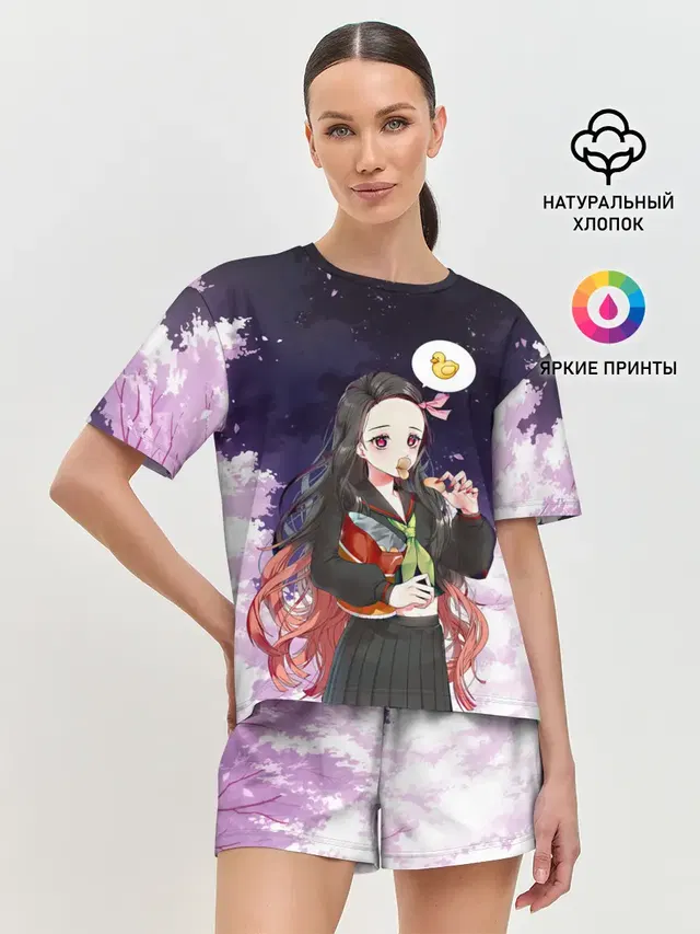 Женская пижама с шортами