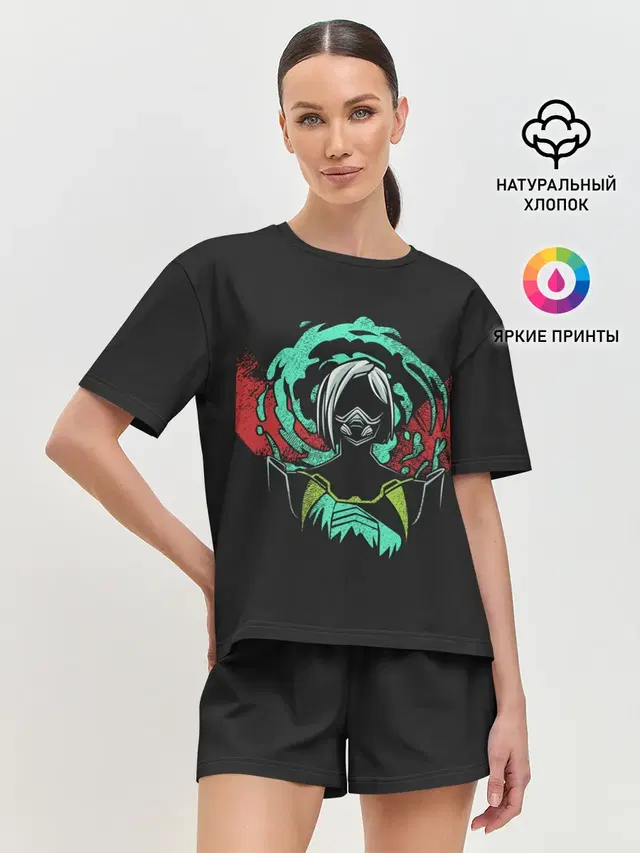 Женская пижама с шортами