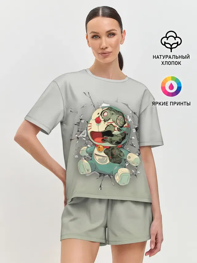 Женская пижама с шортами
