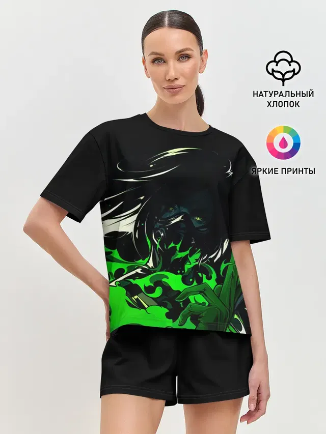 Женская пижама с шортами