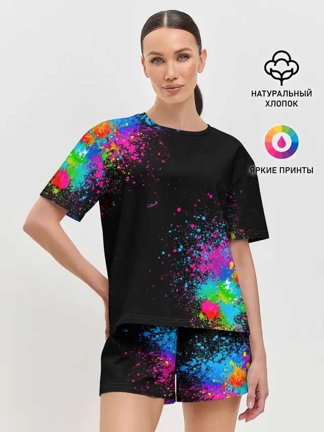 Женская пижама с шортами