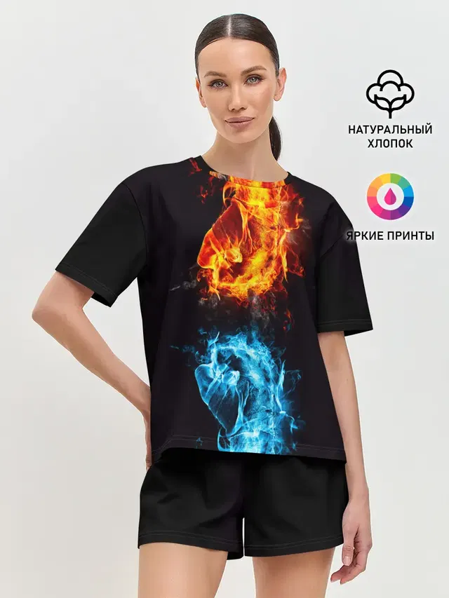 Женская пижама с шортами