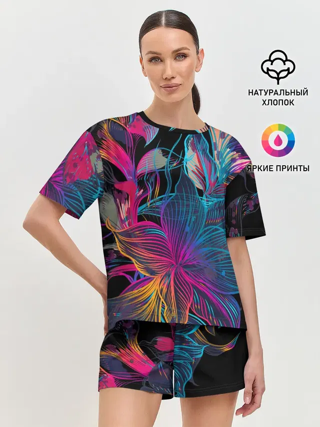 Женская пижама с шортами