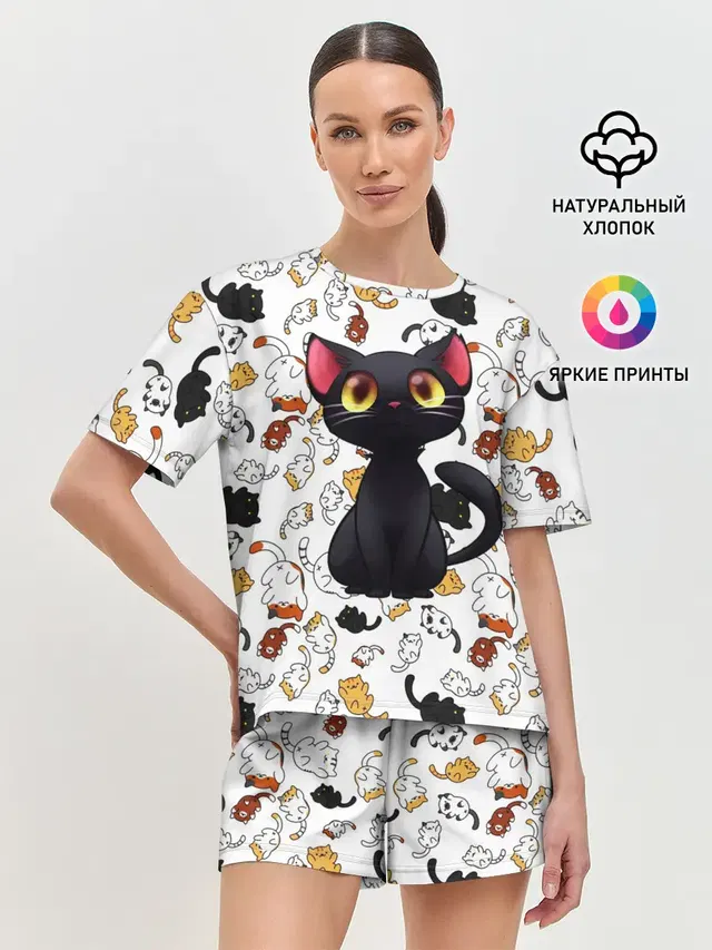 Женская пижама с шортами