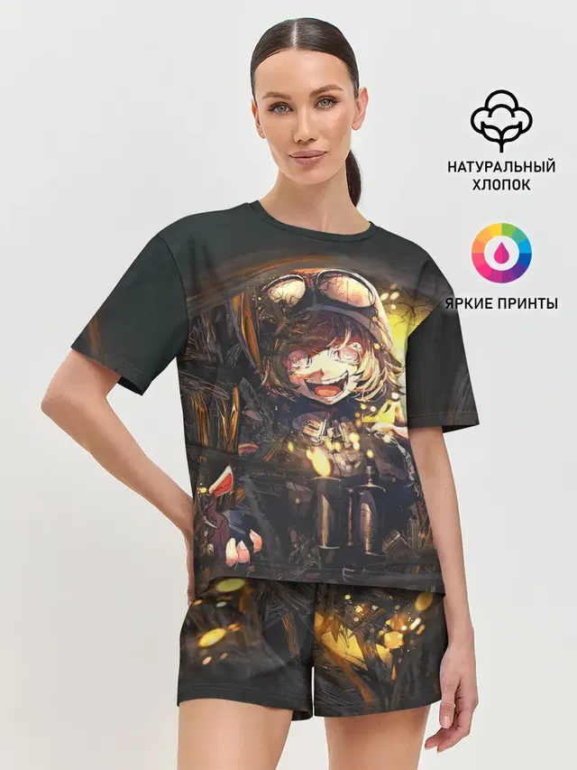 Женская пижама с шортами