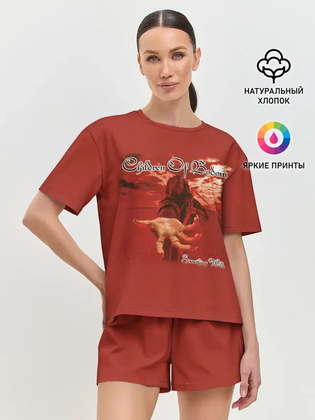 Женская пижама с шортами