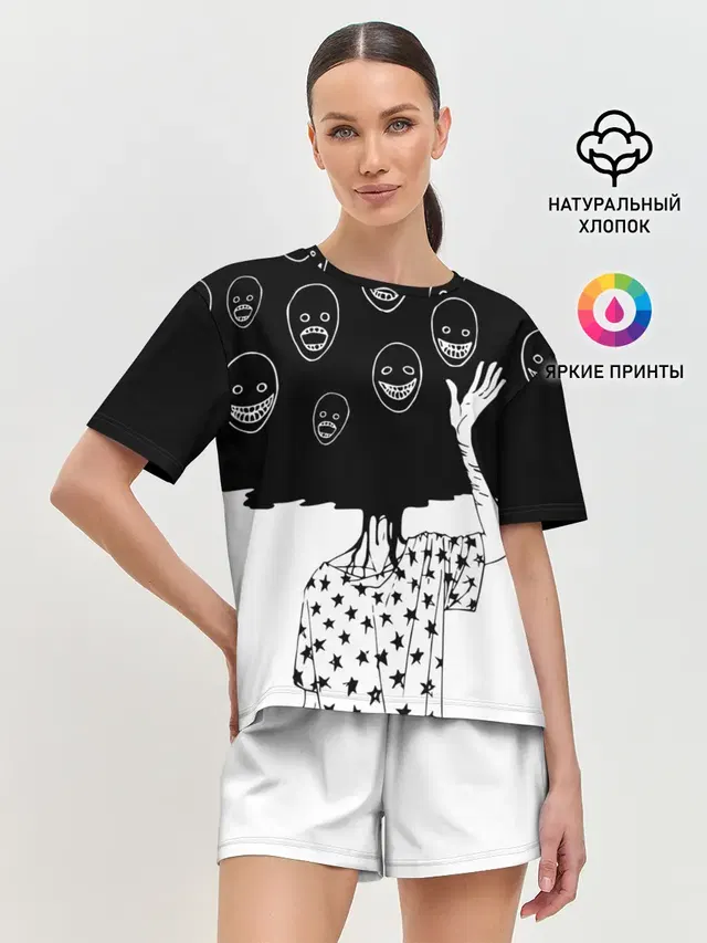 Женская пижама с шортами