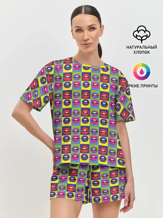 Женская пижама с шортами