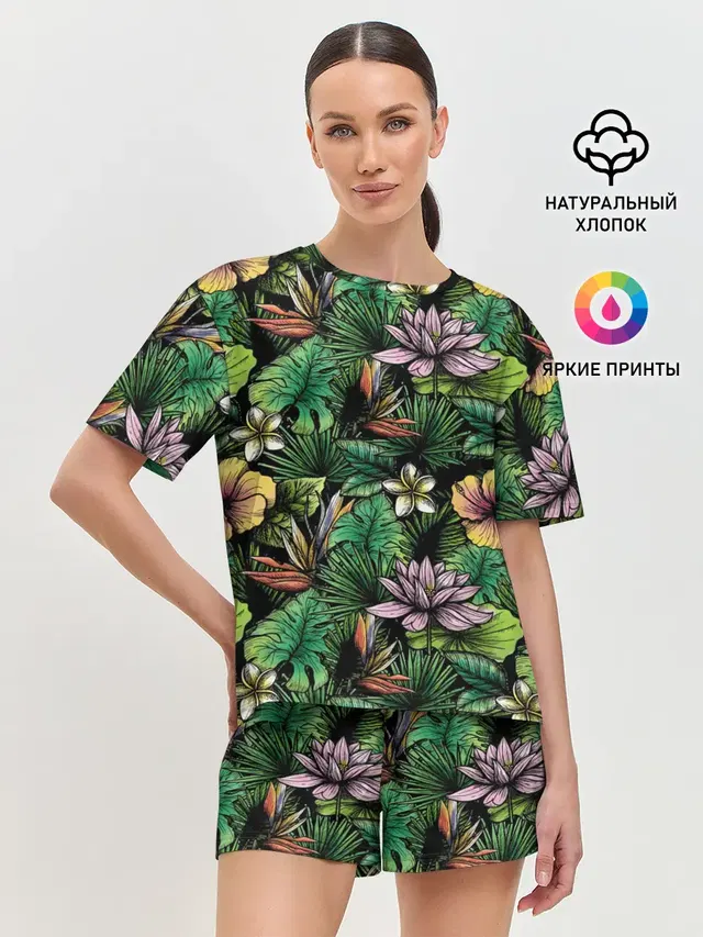 Женская пижама с шортами