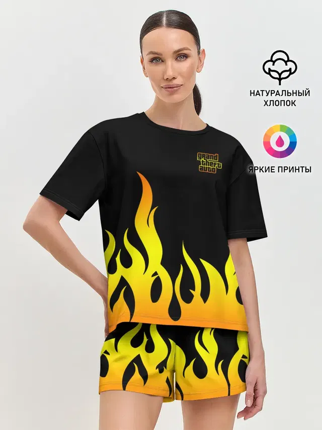 Женская пижама с шортами