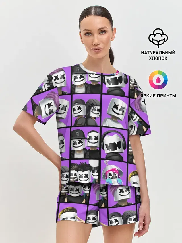 Женская пижама с шортами