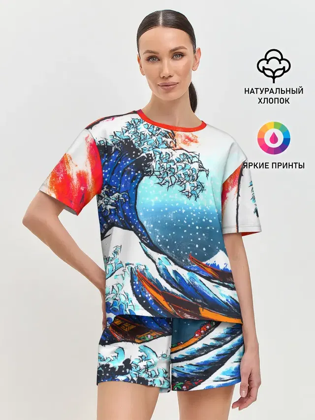 Женская пижама с шортами