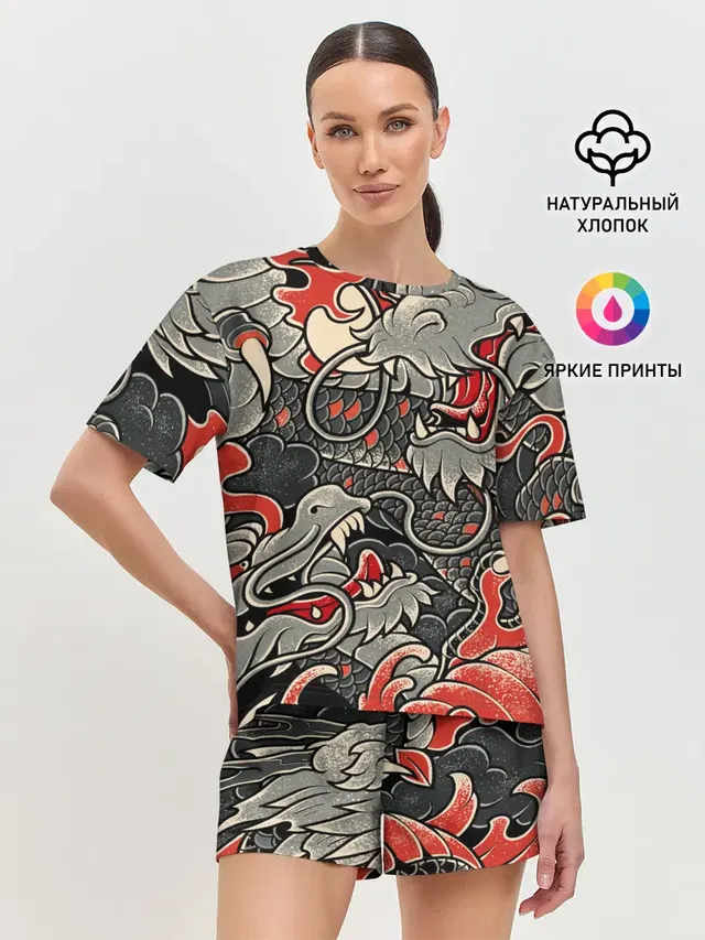 Женская пижама с шортами