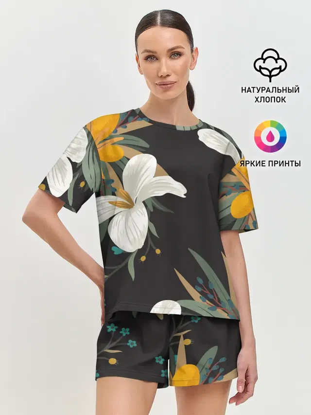 Женская пижама с шортами