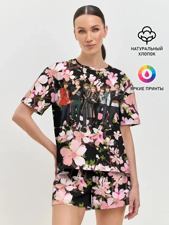 Женская пижама с шортами