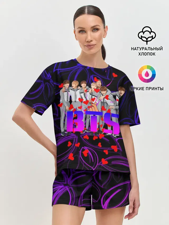 Женская пижама с шортами