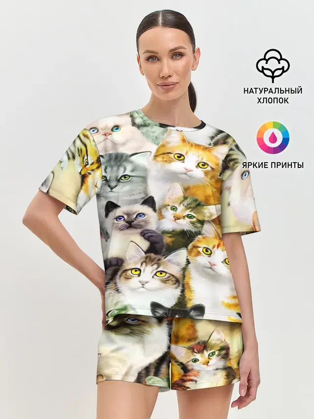 Женская пижама с шортами