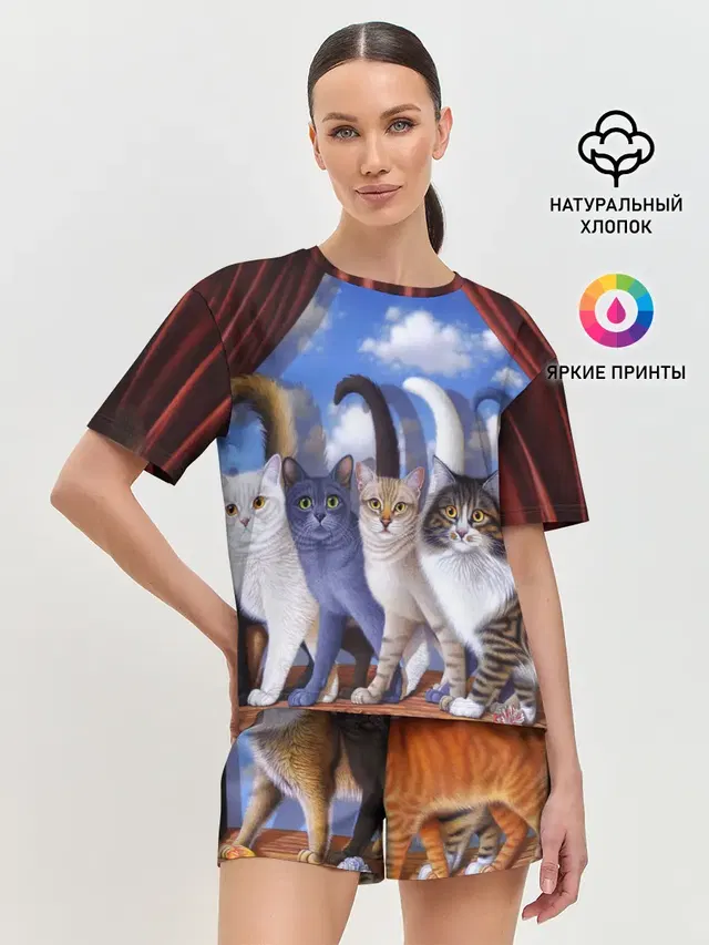Женская пижама с шортами