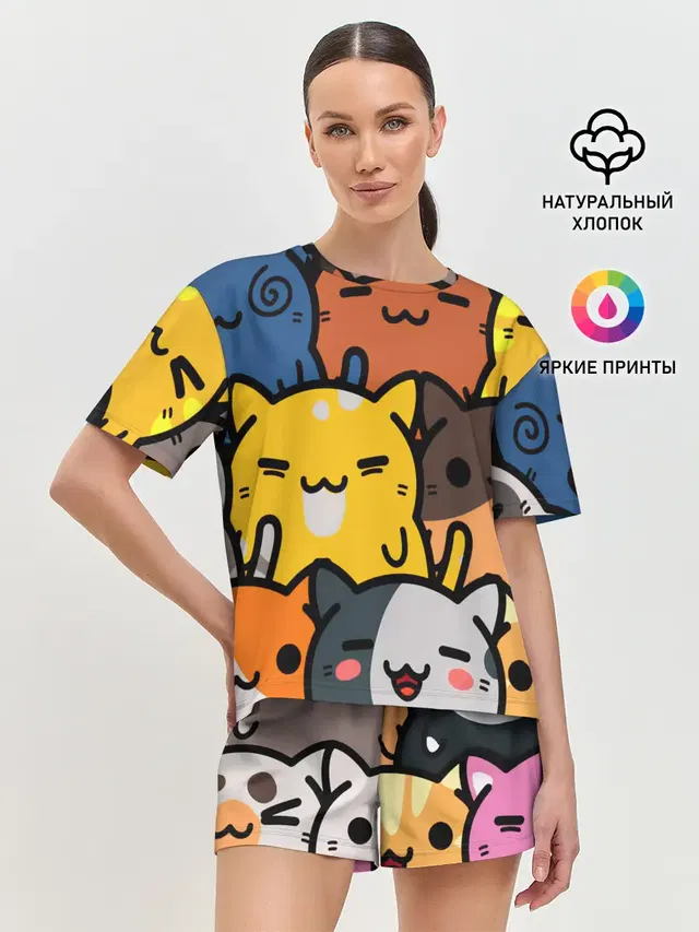 Женская пижама с шортами