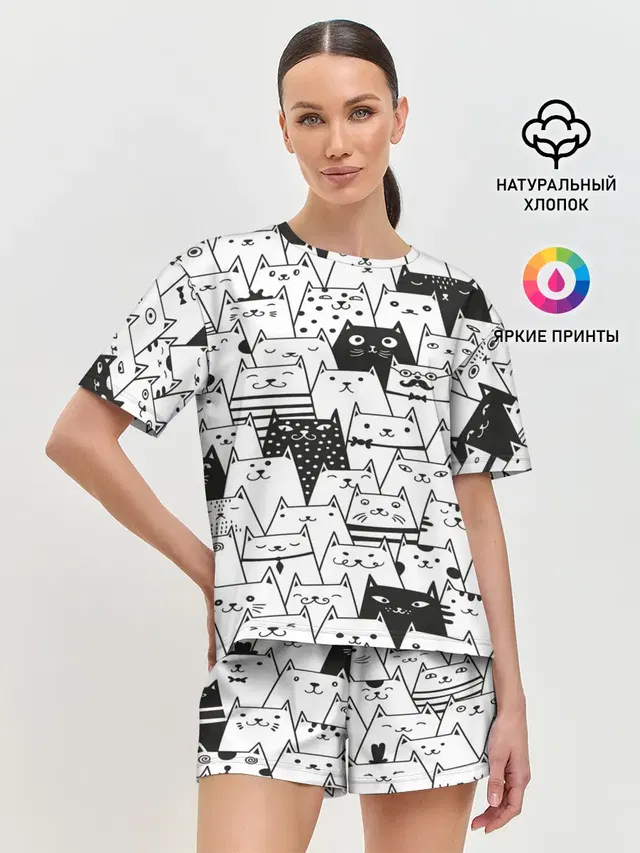 Женская пижама с шортами