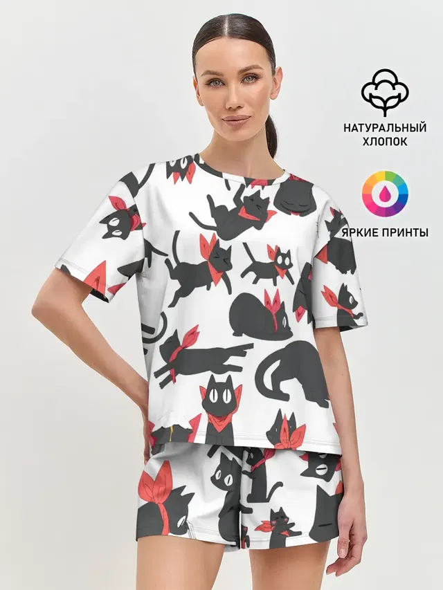 Женская пижама с шортами