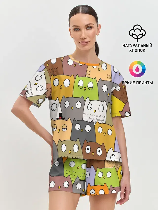 Женская пижама с шортами