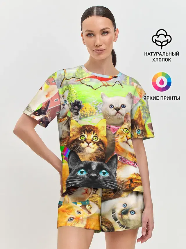 Женская пижама с шортами