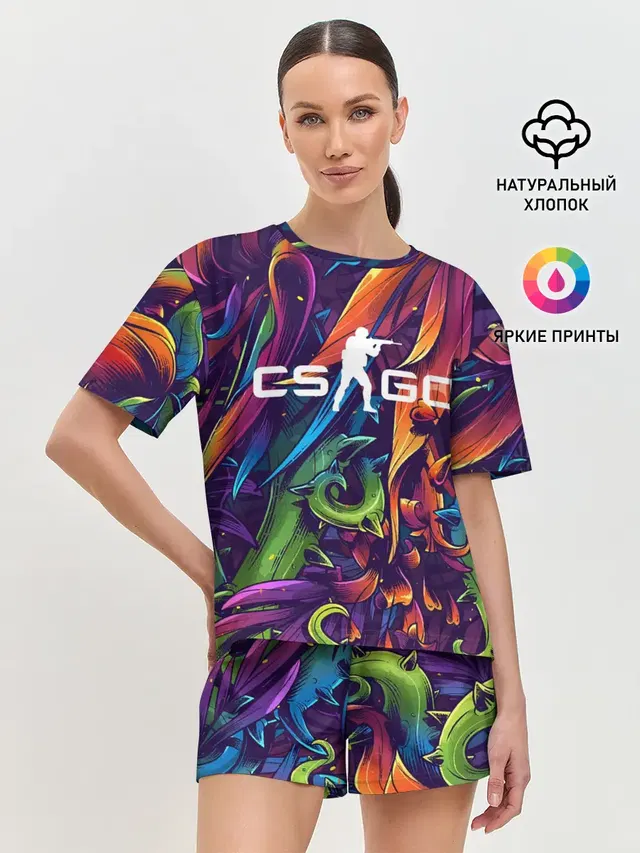 Женская пижама с шортами