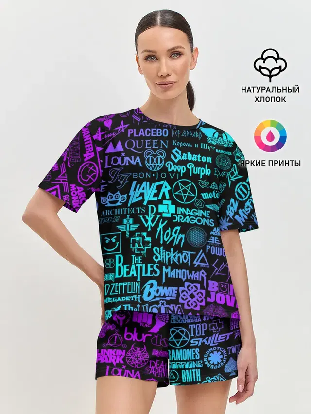 Женская пижама с шортами