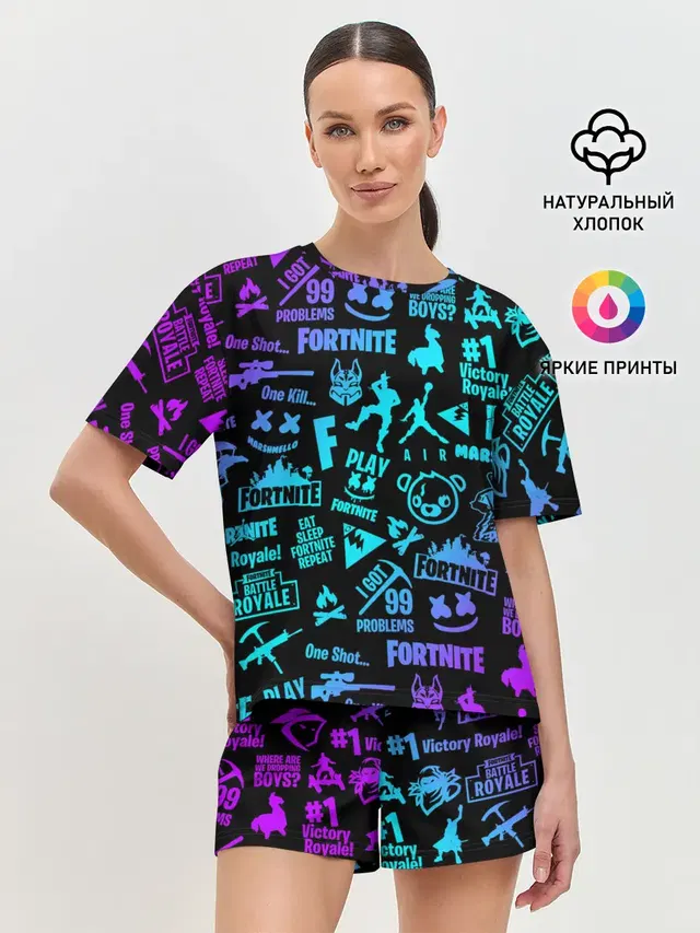 Женская пижама с шортами
