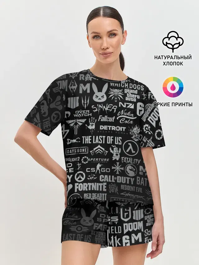 Женская пижама с шортами