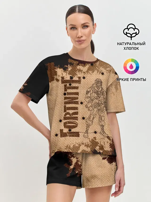 Женская пижама с шортами