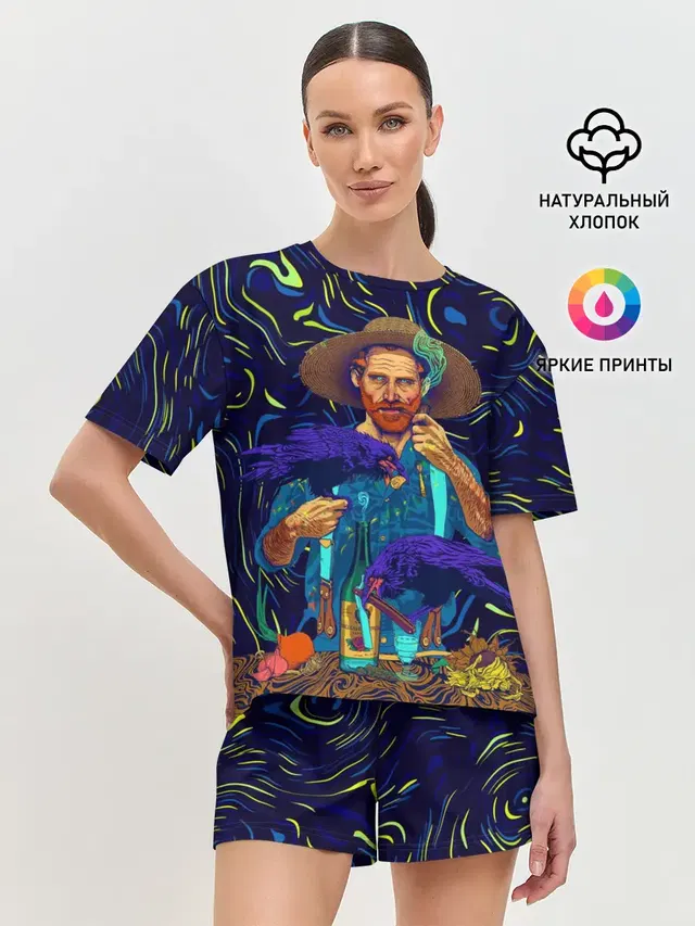 Женская пижама с шортами
