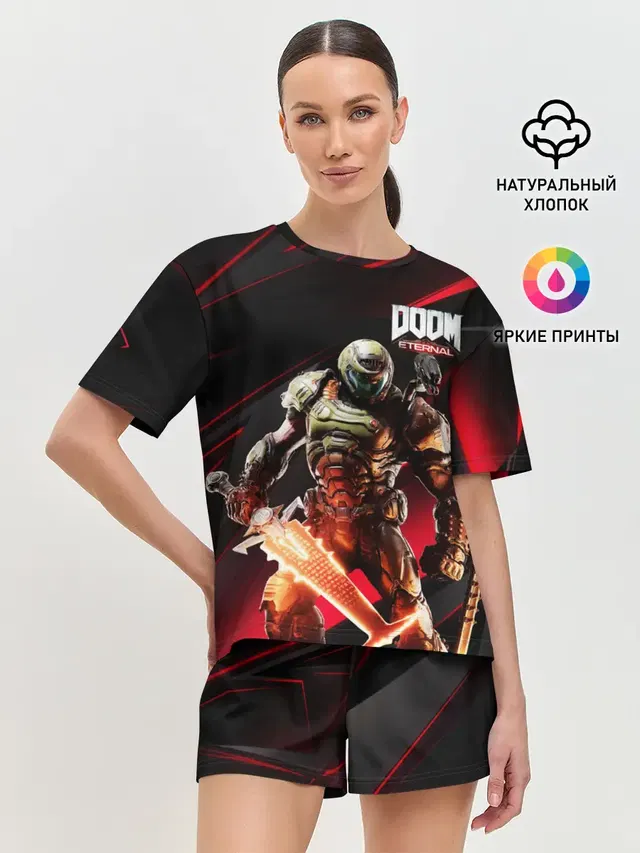 Женская пижама с шортами