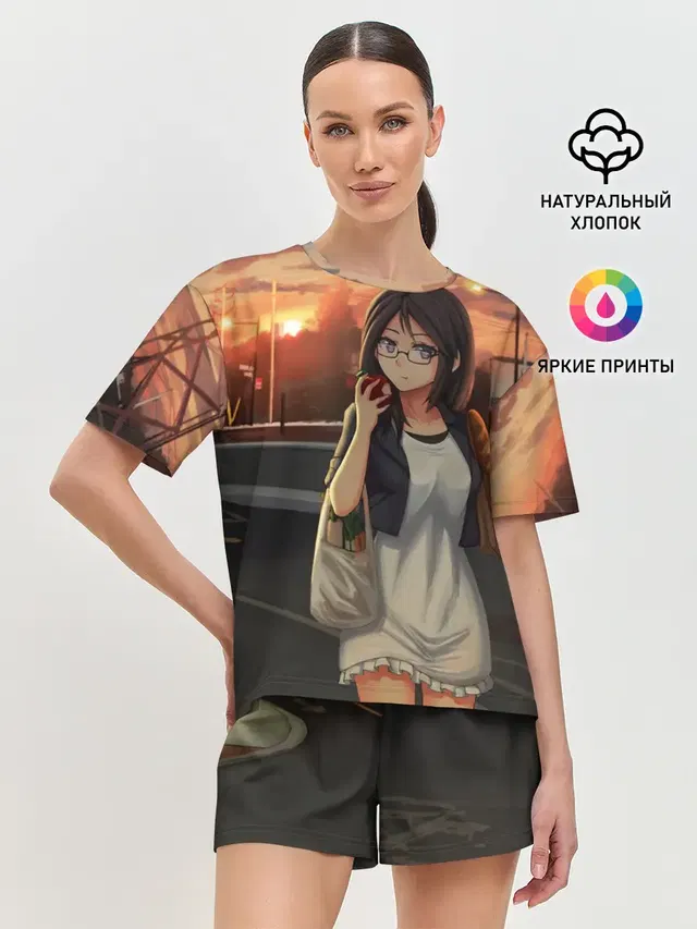 Женская пижама с шортами