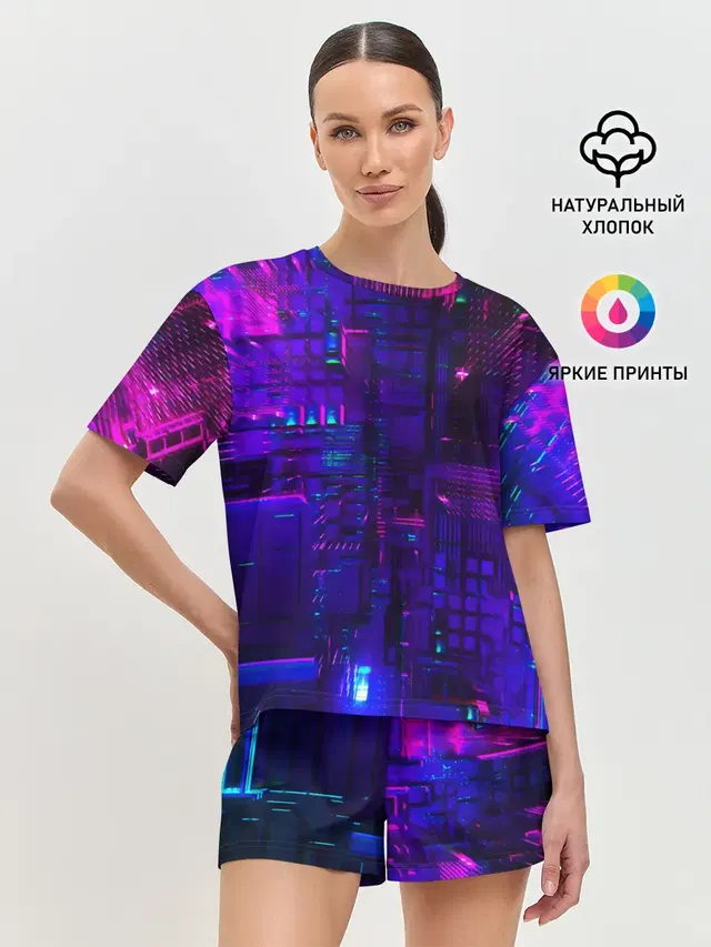 Женская пижама с шортами