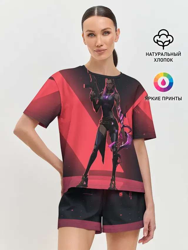 Женская пижама с шортами
