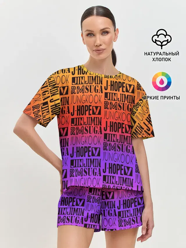 Женская пижама с шортами