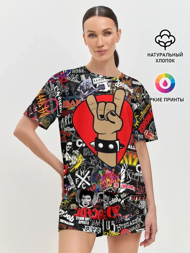 Женская пижама с шортами