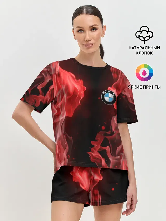 Женская пижама с шортами