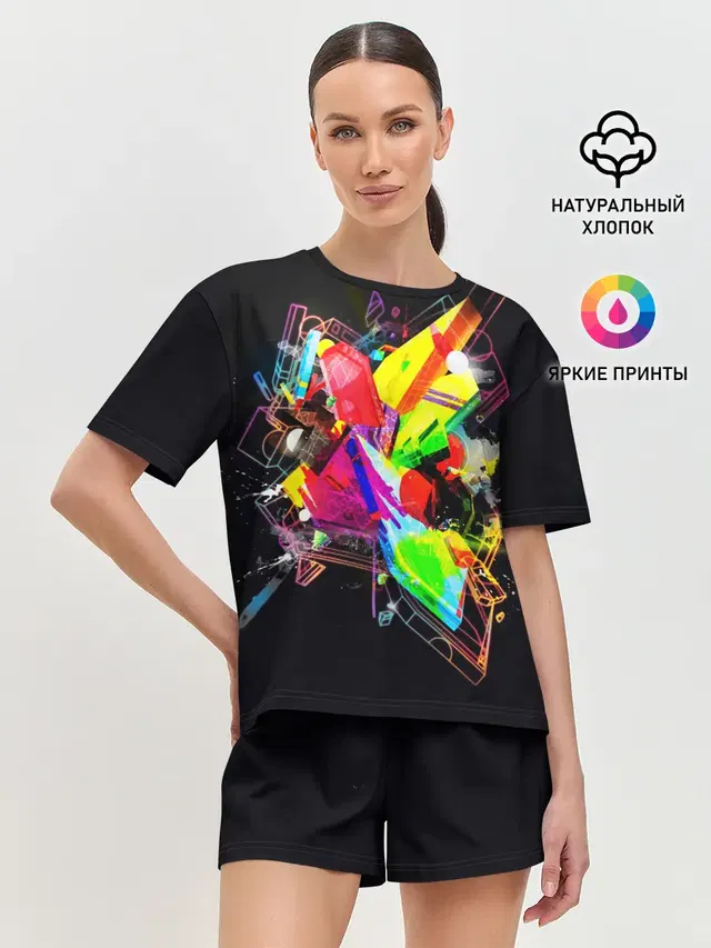 Женская пижама с шортами